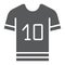 Sport t shirt glyph icon, clothes and sport