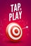 Sport target win concept. Business success symbol. Play dart game illustration design