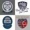 Sport themed patch set, suitable for college