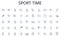 Sport time line icons collection. Teammates, Coworkers, Allies, Comrades, Partners, Associates, Squadmates vector and