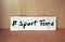 Sport Time vintage wood sign board