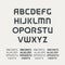 Sport uppercase alphabet. Futuristic technology font. Modern monogram template. Minimalistic vector design typeface