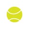 Sport vector tennis ball game icon equipment illustration. Symbol tennis ball green isolated sphere competition circle recreation