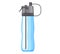 Sport water bottle. Isolated plastic fitness bottle. Bike flask blank mockup, reusable container