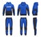 Sport wear. Casual clothes hoodie and pants for active people decent vector fashioned design templates in realistic