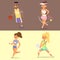 Sport wellness vector people characters sporting man activity woman sporty athletic illustration.