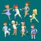 Sport wellness vector people characters sporting man activity woman sporty athletic illustration.