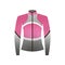 Sport workout woman hoodie, pink grey color