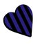 Sporting heart black and blue