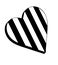 Sporting heart black and white