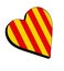 Sporting heart yellow and red