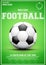 Sporting poster of football