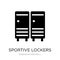 sportive lockers icon in trendy design style. sportive lockers icon isolated on white background. sportive lockers vector icon