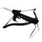 Sports black crossbow on a white background