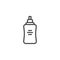 Sports bottle outline icon