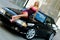 Sports Car Girl Blonde