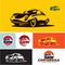 Sports car vector, car service logo, car icon