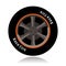 Sports car wheel, race tire