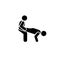 Sports, dumbbell, health, gym, man icon. Element of gym pictogram. Premium quality graphic design icon. Signs and symbols