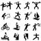 Sports, fitness, activity and exercise icon set