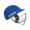 Sports gaming headgear, cricket helmet, baseball, rugby, quick team game.