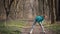 Sports gymnastics in the park