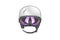 Sports helmet with goggles. Protective helmets for sports. detailed subject. Typographic labels, stickers
