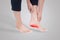 Sports injury.Pain in the feet of the elderly,symptoms of peripheral neuropathy Most of the symptoms are numbness in the