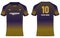 Sports jersey t shirt design concept vector template, Cricket jersey concept for KKR Kolkata Knight Riders Jersey