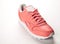 Sports leather sneakers. Free style. Classic. Fashion. Pink