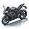 Sports motorbike, illustration in the form of an isometric object presented on a white background 2