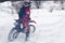 Sports motorcycle winter