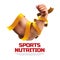 Sports nutrition illustration