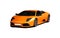 Sports orange car