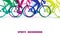 Sports people riding bicycles. Close Up colorful leg and bike graphic
