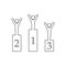 sports prize-winners icon. Element of Sport for mobile concept and web apps icon. Outline, thin line icon for website design and