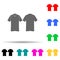 sports shirt multi color style icon. Simple glyph, flat vector of t-shirt icons for ui and ux, website or mobile application