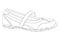 Sports shoes outline sample2