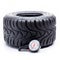 Sports summer tire and manometr for children karting on white background