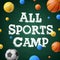 Sports summer training camp, themed poster