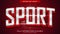 Sports text effect editable eps file