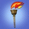 Sports torch, fire torchbearer