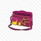 Sports, travel, gym bag, outdoor folding storage package, woman and man accessories. - Vector