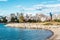 Sports at Vanier Park near Kitsilano Beach in Vancouver, Canada