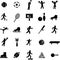 sports vector symbols or icons set