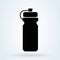 Sports water bottle icon. plastic bottle in simple style. vector illustration