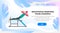 Sportsman lying bench back training simulator strong male fitness gym cartoon character healthy lifestyle concept full