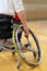 Sportsman in a sport wheelchair