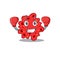 A sporty boxing athlete mascot design of streptococcus pneumoniae with red boxing gloves