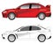 Sporty car vector illustration